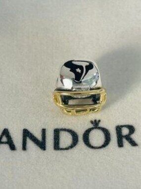 Pandora Houston Texans Charm Football Helmet Charm Pendant